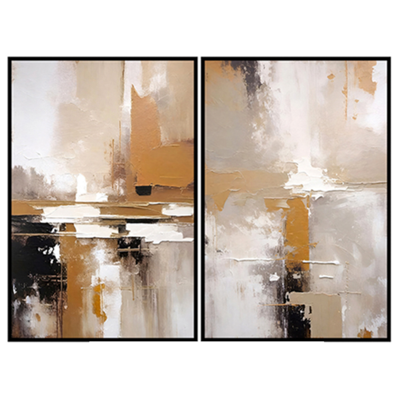 Conjunto 2 Quadros Decorativos Rupture