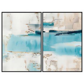 Conjunto 2 Quadros Decorativos Snowfall