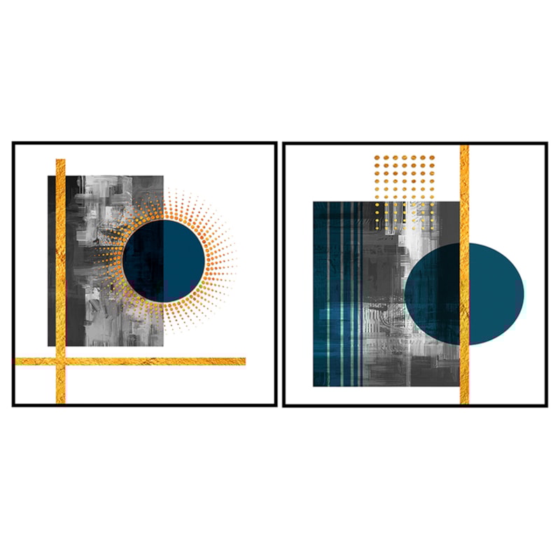 Conjunto 2 Quadros Decorativos Solaria