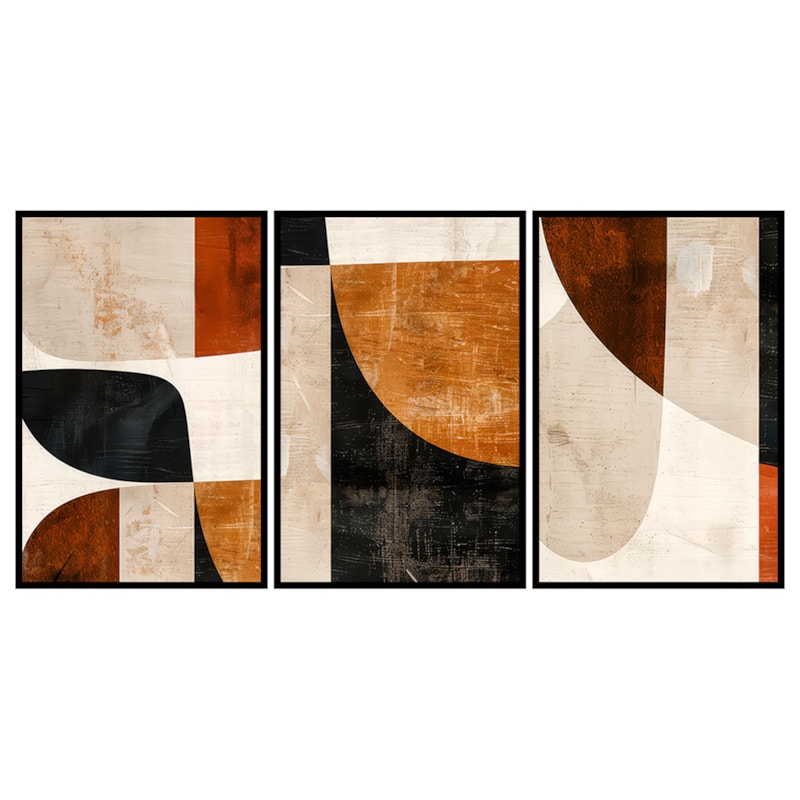 Conjunto 3 Quadros Decorativos Pathara