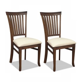 Conjunto de 2 Cadeiras Canadá em Madeira Maciça