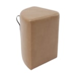 Conjunto Mesa De Centro Sallad Preto E 4 Puffs Em Tecido