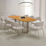 Conjunto Sala De Jantar Mesa Alameda E 8 Cadeiras Belluzzi