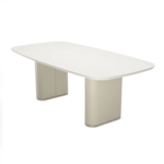 Conjunto Sala De Jantar Mesa Lintz C/ Vidro 180cm E 6 Cadeiras Alba