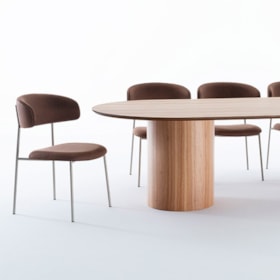 Conjunto Sala De Jantar Mesa Passarela Com 8 Cadeiras Dinsdale