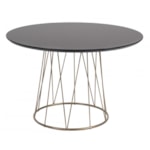 Conjunto Sala De Jantar Mesa Redonda Parcelle 120cm E 4 Cadeiras Florence