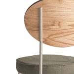 Conjunto Sala De Jantar Mesa Redonda Parcelle Laminada 140cm Com 6 Cadeiras Denver