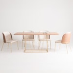 Conjunto Sala De Jantar Mesa Retangular Denver Com 6 Cadeiras Bangkok
