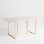 Conjunto Sala De Jantar Mesa Retangular Georgia 160cm Com Tampo De Vidro E 6 Cadeiras Maia
