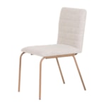 Conjunto Sala De Jantar Mesa Retangular Georgia 160cm Com Tampo De Vidro E 6 Cadeiras Maia