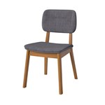 Conjunto Sala De Jantar Mesa Wood Retangular Preto 120cm Com 4 Cadeiras Classic Cinza