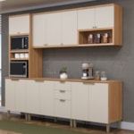 Cozinha Modulada Amajari 5 Peças Com Torre Quente