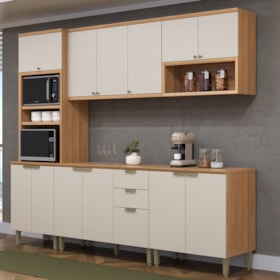 Cozinha Modulada Amajari 5 Peças Com Torre Quente