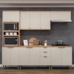 Cozinha Modulada Amajari 5 Peças Com Torre Quente 2 Nichos