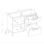 Cozinha Modulada Palas 4 Peças