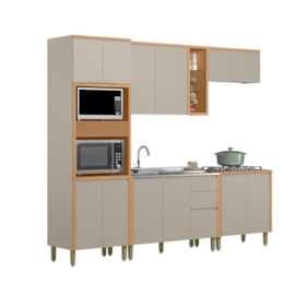 Cozinha Modulada Turan 5 Peças Com Torre Quente 2 Nichos