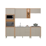 Cozinha Modulada Turan 5 Peças Com Torre Quente 2 Nichos