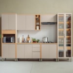 Cozinha Modulada Turan 6 Peças Com Cristaleira E Torre 1 Nicho