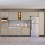 Cozinha Modulada Turan 7 Peças Com Torre Quente E Paneleiro