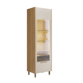 Cristaleira Adega 2 Portas De Vidro Palas 70cm