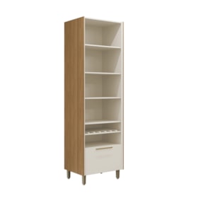 Cristaleira Adega 2 Portas De Vidro Palas 70cm