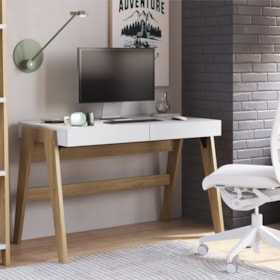 Escrivaninha Trend 125cm Com 2 Gavetas