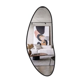 Espelho Orgânico Alinea 180cm Com Moldura - Preto