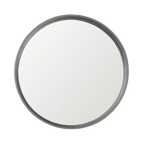Espelho Winchester Redondo em Moldura Metalizada - Alumínio