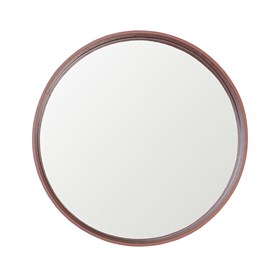 Espelho Winchester Redondo em Moldura Metalizada - Cobre