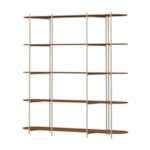 Estante Enya 195cm Canela E Champanhe - Outlet