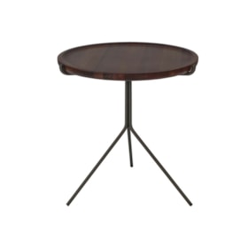 Mesa de Apoio Baixa Laize em Aço Carbono e Madeira