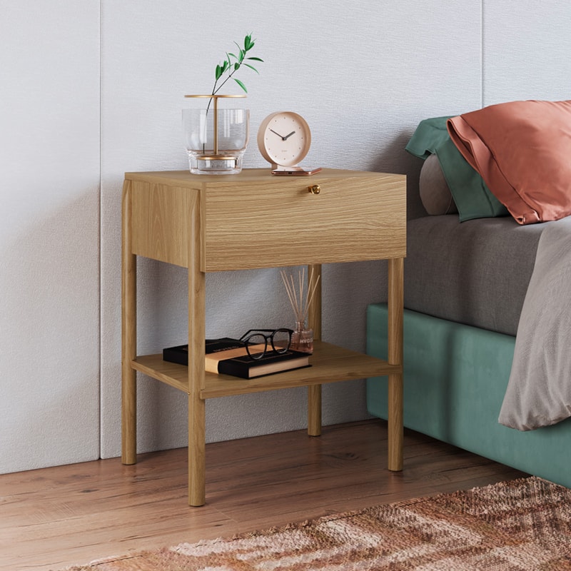 Mesa De Cabeceira Oslo Light 1 Gaveta