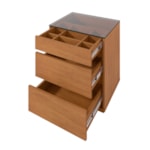 Mesa De Cabeceira Ubatã 3 Gavetas