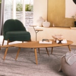 Mesa De Centro Orgânica Jimena - 35x160cm