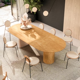 Mesa de Jantar Betina Com Tampo Laminado
