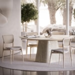 Mesa De Jantar Daiana Com Tampo Orgânico