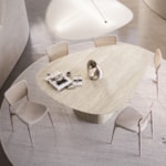 Mesa De Jantar Daiana Com Tampo Orgânico