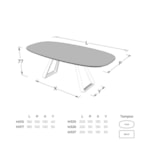 Mesa De Jantar Hindenburg Em Madeira Maciça Com Tampo Laminado
