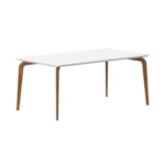 Mesa De Jantar Margot Com Tampo De Vidro