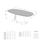 Mesa De Jantar Mother Oval Com Tampo Laminado Freijó
