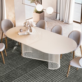 Mesa De Jantar Oval Dunnaval