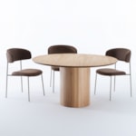 Mesa De Jantar Redonda Genesis Com Tampo Laminado