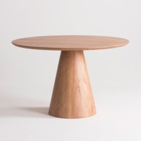 Mesa De Jantar Redonda Macbeth Com Tampo Laminado Cinamomo