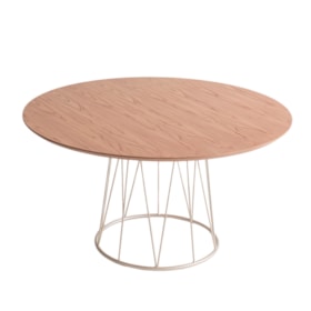 Mesa De Jantar Redonda Parcelle Com Tampo Laminado