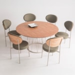 Mesa De Jantar Redonda Parcelle Com Tampo Laminado