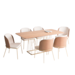 Mesa De Jantar Retangular Denver Com Tampo Laminado