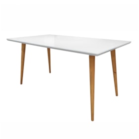 Mesa De Jantar Retangular Livorno Com Vidro