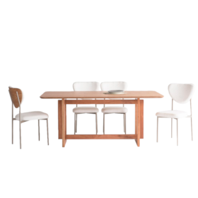 Mesa De Jantar Retangular Três Cantos Com Tampo Laminado
