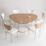 Mesa De Jantar Veinard Com Tampo Orgânico