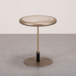 Mesa Lateral Absolute Em Mármore Travertino